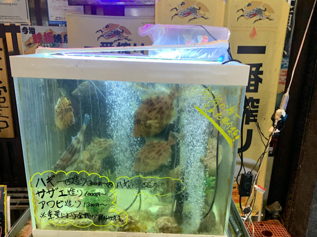 商店街の中にお店を構える居酒屋「麦わら」では焼き鳥や新鮮な魚介類が提供されています!!