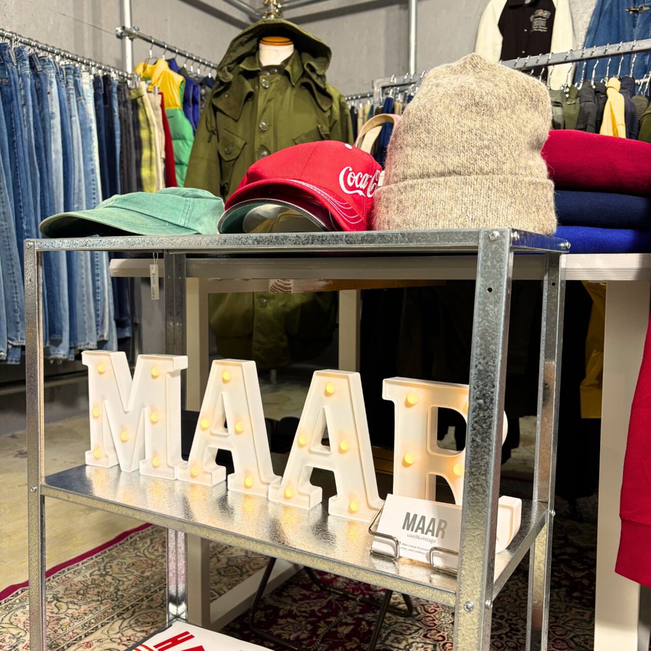 【今治市】全商品20パーセントオフ!? 海外古着を取り扱う「古着屋MAAR」でオープン1周年祭が開催予定!