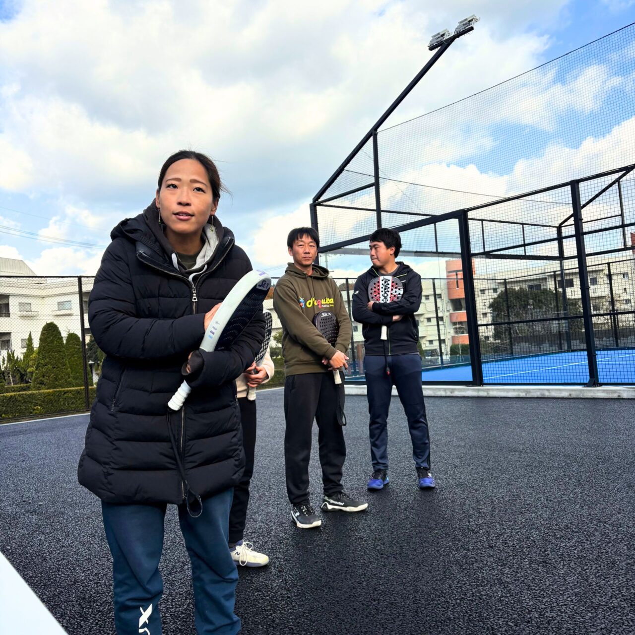 【今治市】四国初のパデルができる施設「パデルビスタ今治」で福岡のチームが指導にやってくる特別レッスンが開催されました!