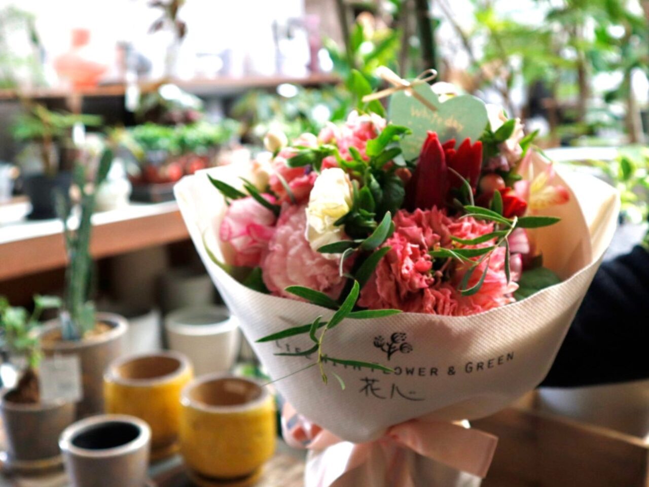 【今治市】「季節の花 花心」2026年ホワイトデー特集。今治で花瓶不要エコブーケ