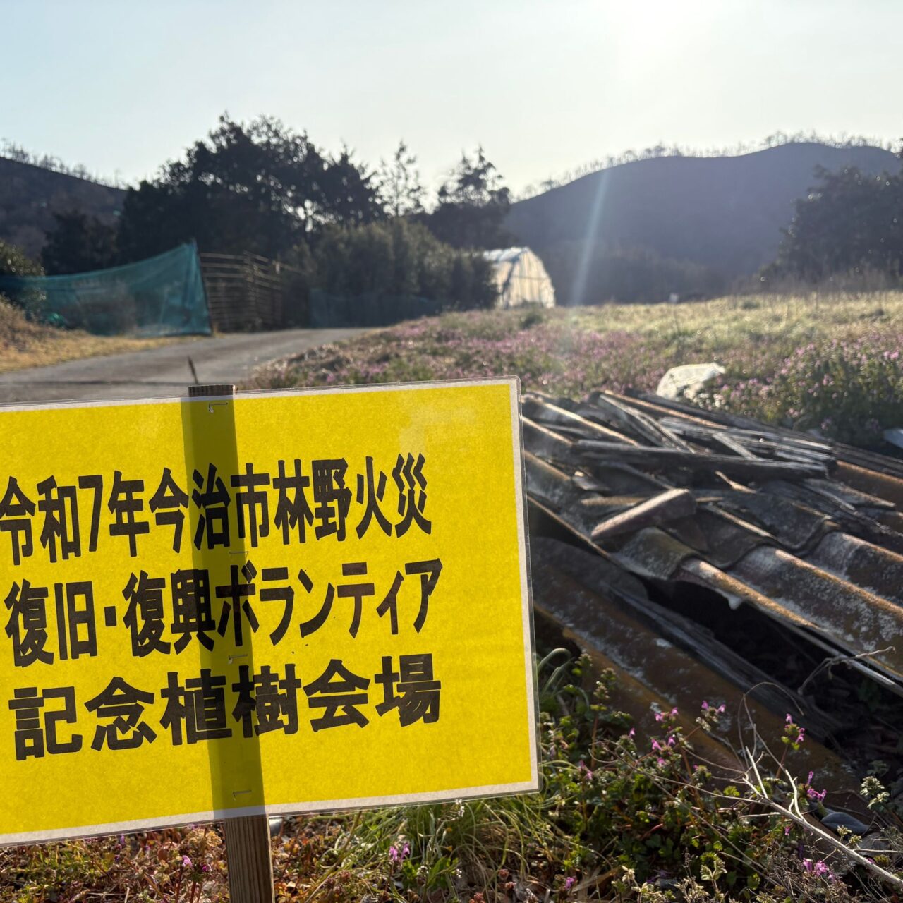 【今治市】朝倉に緑を取り戻そう! 林野火災後の森を取り戻す植樹活動に密着。