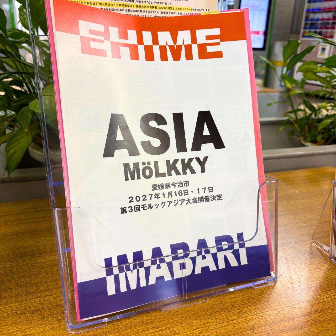 モルックアジア大会の告知チラシ