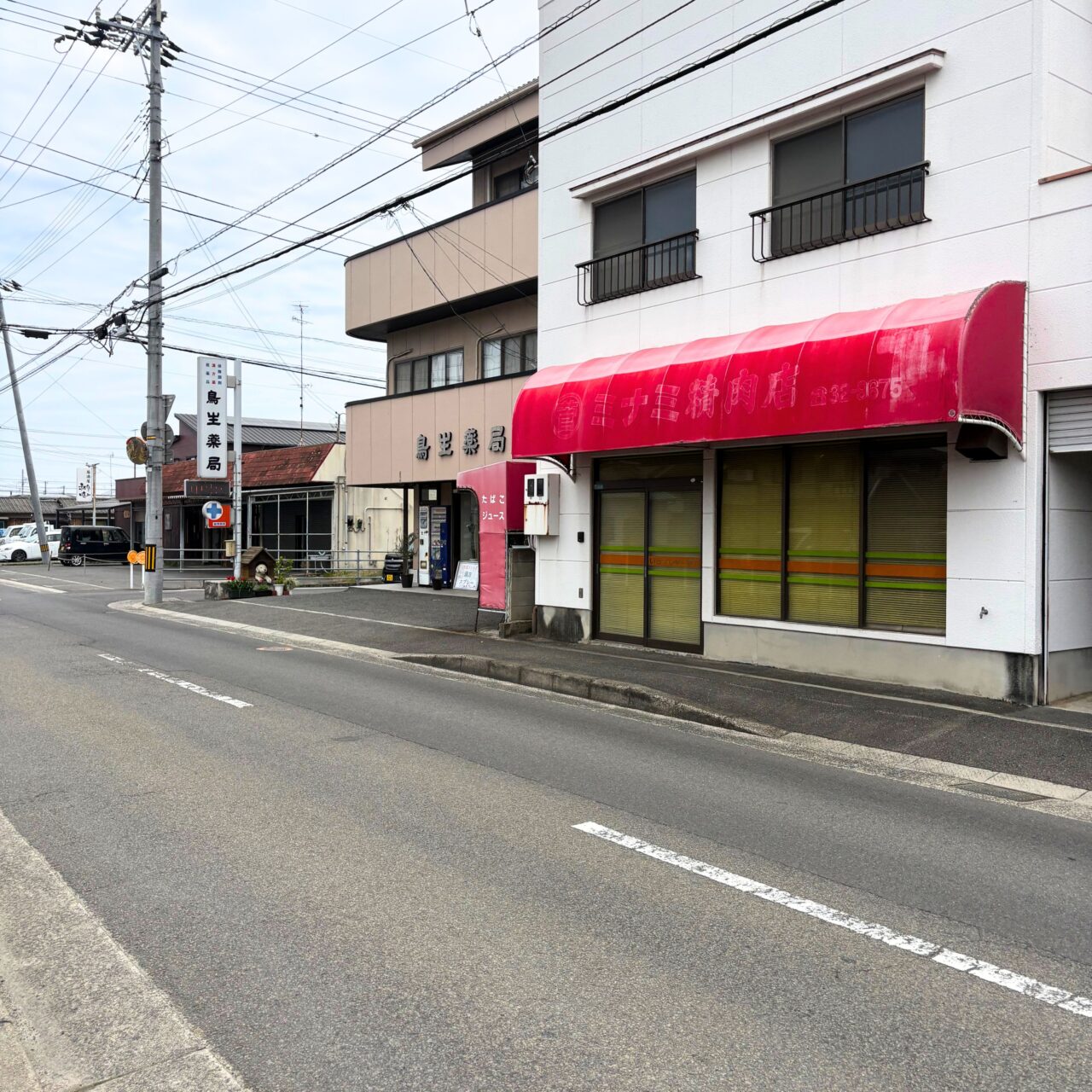 やまのカレーのオープン場所の近くにある鳥生薬局