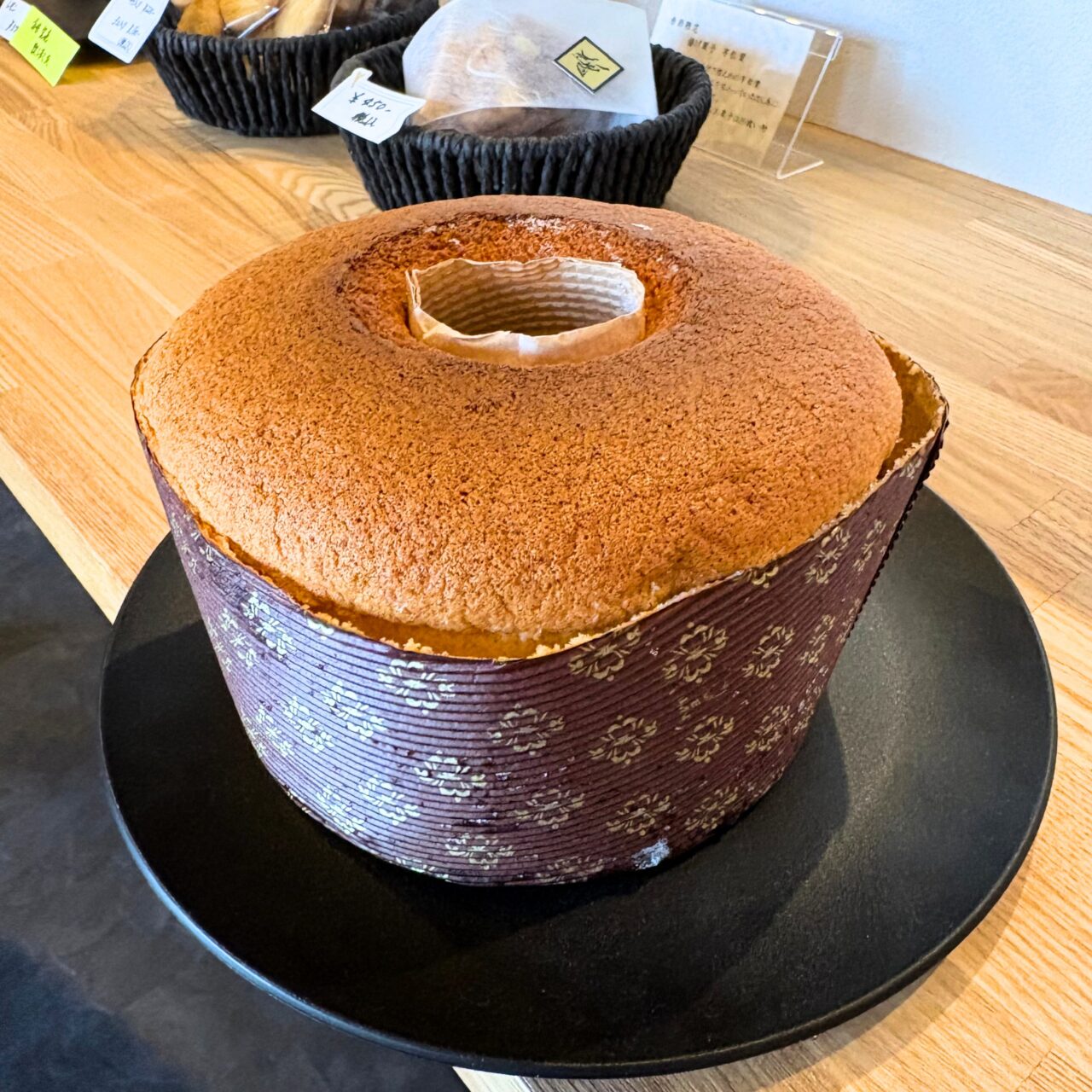 感謝祭で配布されるシフォンケーキ