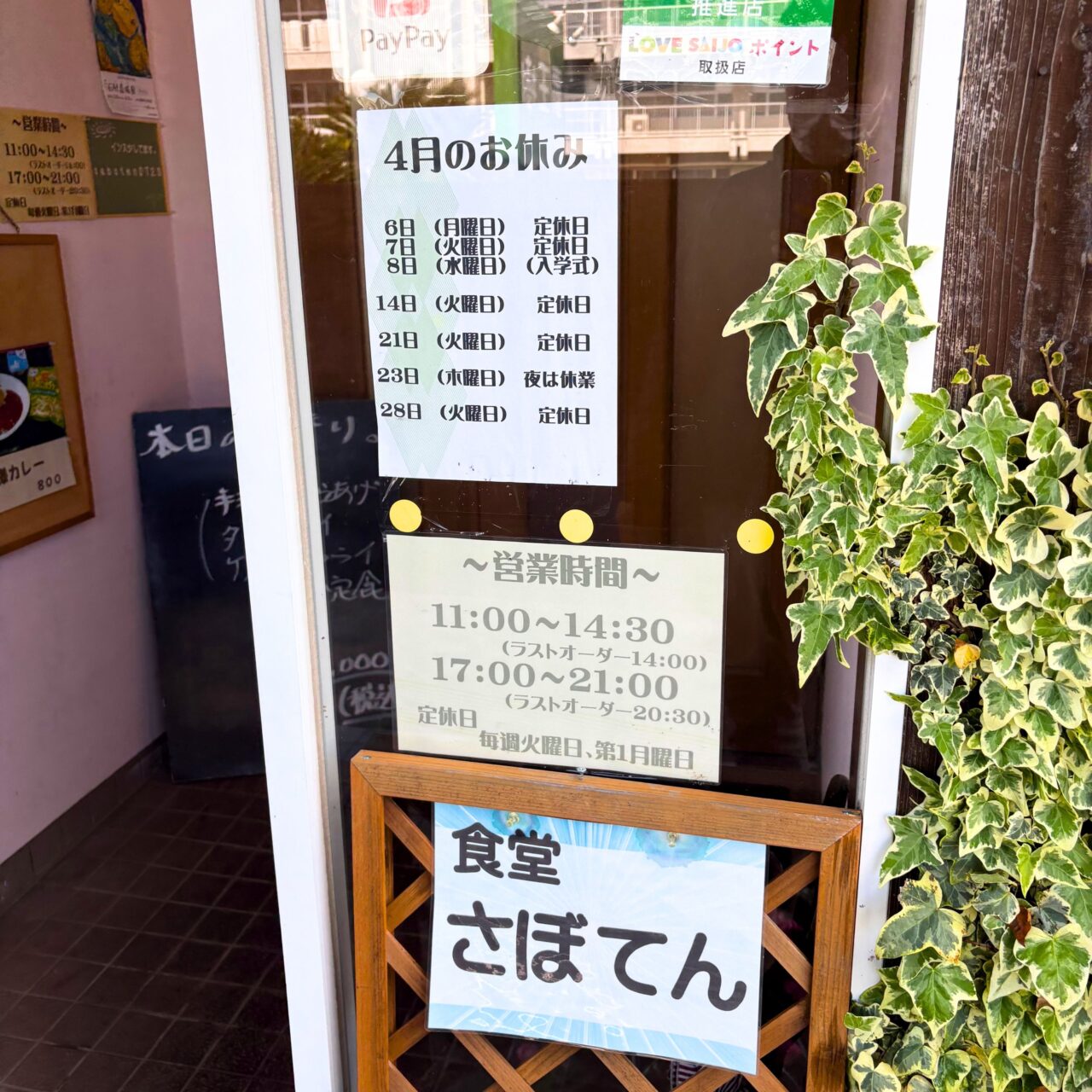 覇王樹の営業時間