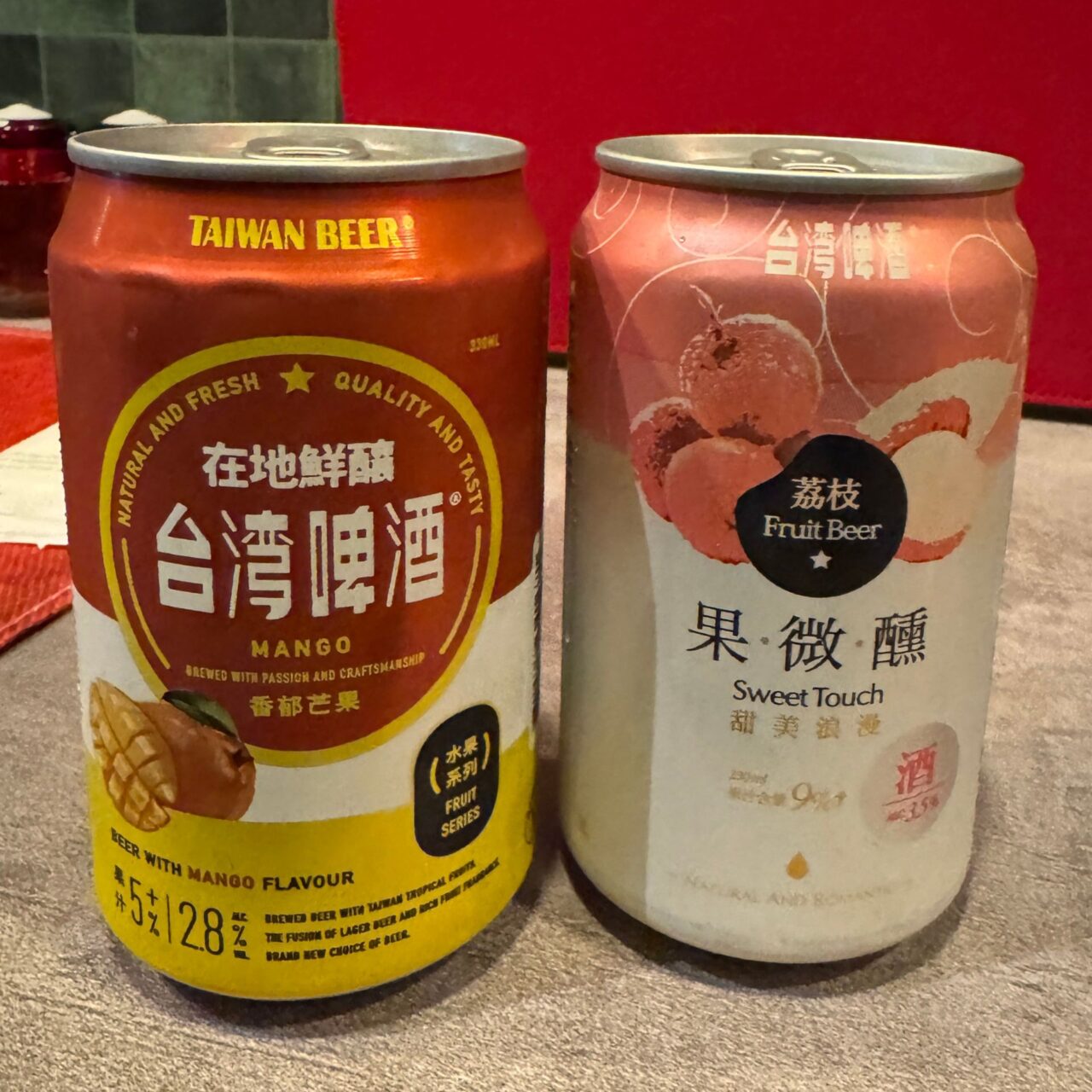 チャニーズポパイで販売されているアルコール