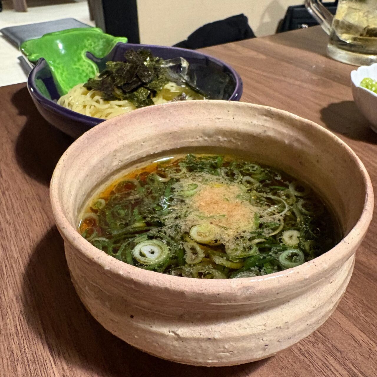 丸起の裏メニュー”つけ麺”のお出汁