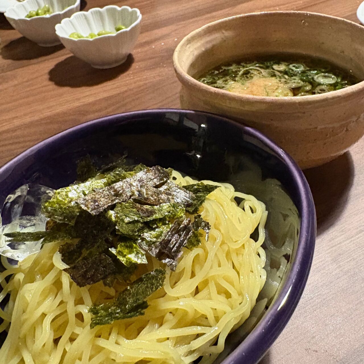 丸起の裏メニュー”つけ麺”の実物