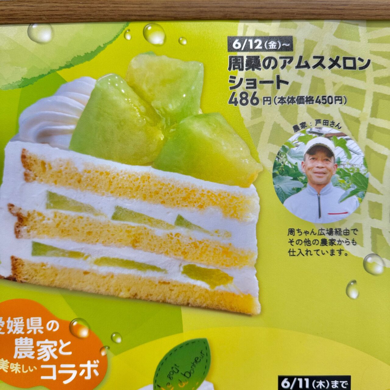 一六本舗 大西店で撮影した周桑のアムスメロンショートカット